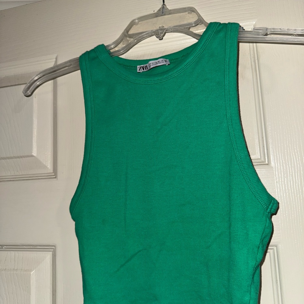 Zara Vibrant Green Tank Top